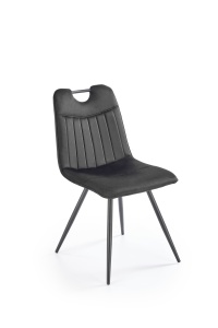 Scaun K521 velvet negru - Img 2
