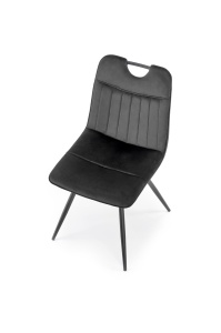 Scaun K521 velvet negru - Img 12