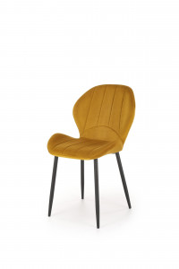 Scaun K538 velvet mustariu H85 cm - Img 1