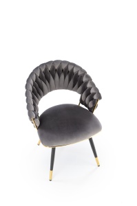 Scaun K551 velvet gri - Img 10