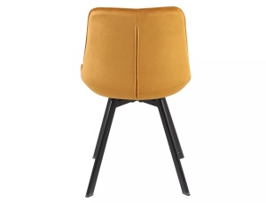 Scaun rotativ Monti velvet mustariu/negru Blu68 - Img 6