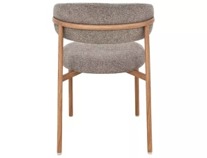 Scaun tapițat Elton II 256 cappuccino / stejar - Img 3