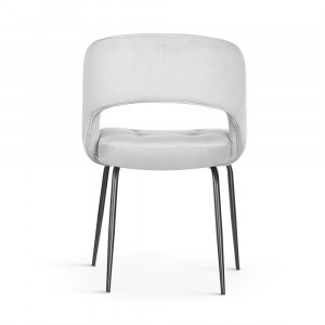 Scaun tapitat Lizbona gri/negru – H79 cm - Img 6