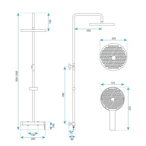 Set dus Rea Rivo Brush Copper - Img 7