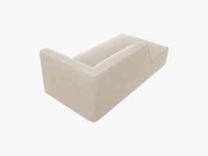 Sezlong Ruby catifea L180 cm - Img 3