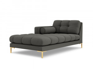Sezlong tapitat Bali picioare gold – L185 x l102 x h75 - Img 7