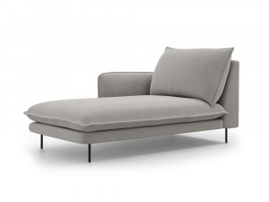 Sezlong tapitat Vienna picioare negre – L170 x l110 x h95 - Img 3
