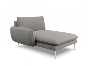 Sezlong tapitat Vienna plusat/picioare gold – L170 x l110 x h95 - Img 5