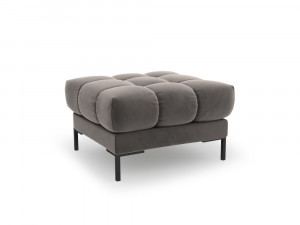 Taburet tapitat Bali velvet/picioare negre – L60 x l60 x h41 - Img 9