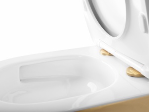 Vas WC suspendabil Rea Carlo Mini Tornado NFQ GOLD WHITE - Img 4