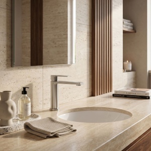 Baterie pentru baie Rea Hunter Brush Nickel - Img 4