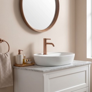 Baterie pentru baie Rea Rivo Brush Copper - Img 4