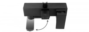Baterie pentru dus Jack negru mat - H 102 cm - Img 6
