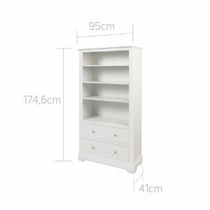 Biblioteca Marylou alba H174,6 cm - Img 6