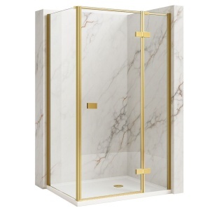 Cabina de dus Rea Atlas 120x90 Brush Gold