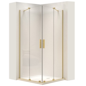 Cabina dus REA Montana Double Gold Brush 80x80