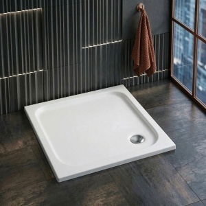 Cada pentru dus din acril Rea Belmond White 80x80 - Img 5