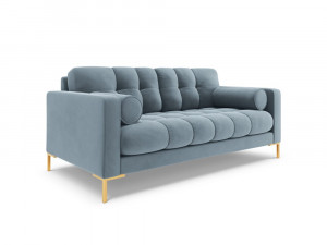 Canapea Bali 2 locuri velvet/picioare gold – L152 x l92 x h75 - Img 13