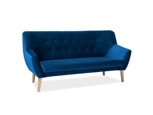 Canapea Nordic 3 velvet bleumarin/fag Blu86