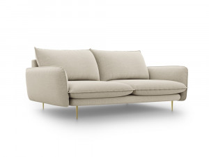 Canapea tapitata Vienna 3 locuri catifea/picioare gold – L200 x l92 x h95 - Img 11