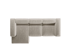 Coltar 3 locuri Bergamo velur reiat L304 cm - Img 4