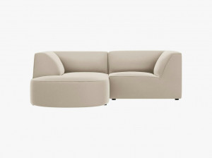 Coltar 3 locuri rotund Ruby catifea L186 cm - Img 2