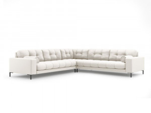 Coltar 6 locuri Bali tapitat/picioare negre – L256 x l256 x h75 - Img 4