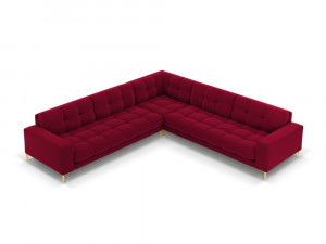 Coltar 6 locuri Bali velvet/picioare gold – L256 x l256 x h75 - Img 9
