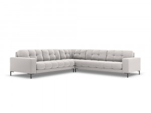 Coltar 6 locuri Bali velvet/picioare negre – L256 x l256 x h75 - Img 2