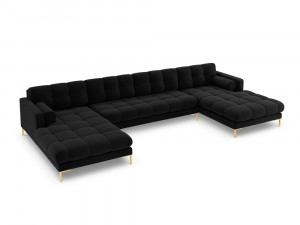 Coltar 7 locuri Bali velvet/picioare gold – L383 x l185 x h75 - Img 18