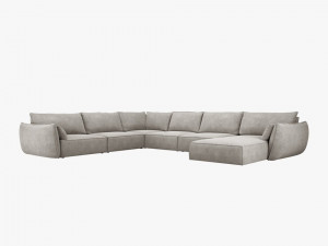 Coltar 8 locuri Kaelle chenille L384 cm - Img 2