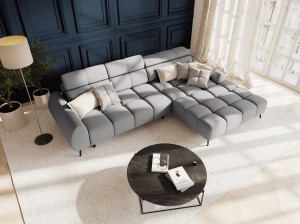 Coltar cu reglaj electric 5 locuri Alyse stofa L295 cm