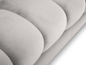 Coltar tapitat Bali 5 locuri velvet/picioare gold – L293 x l185 x h75 - Img 6