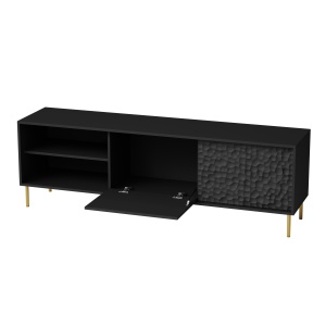 Comoda Bullet RTV-1 L180 cm negru/auriu - Img 14