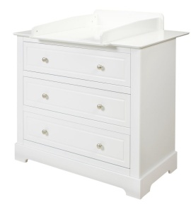 Comoda Marylou alba cu 3 sertare L102,6 cm - Img 10