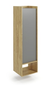 Dulap modular Mobius 1D natur/gri – H179 cm - Img 7
