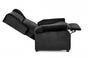 Fotoliu recliner Agustin 2 velvet negru H107 cm - Img 3