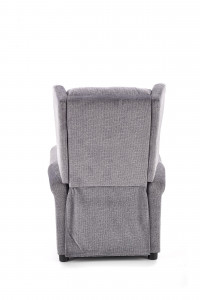 Fotoliu recliner cu functie de masaj Agustin M stofa gri - Img 3