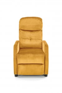 Fotoliu recliner Felipe 2 velvet mustariu H103 cm - Img 11