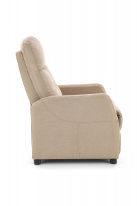 Fotoliu recliner Felipe stofa bej H103 cm - Img 6