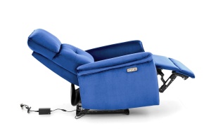 Fotoliu recliner Semir velvet bleumarin H108 cm - Img 9