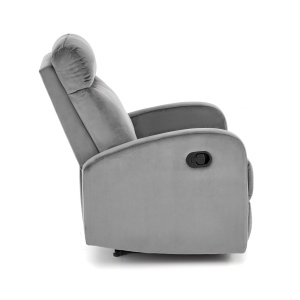 Fotoliu recliner Wonder velvet gri H98 cm - Img 7