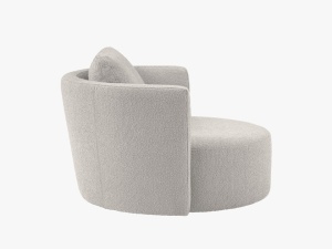 Fotoliu rotativ Bliss boucle L112 cm - Img 2