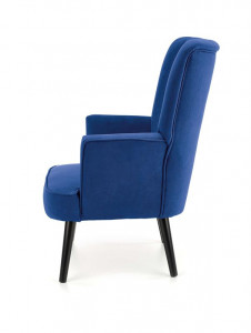 Fotoliu tapitat Delgado velvet bleumarin – H100 cm - Img 2