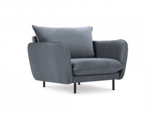 Fotoliu tapitat Vienna velvet/picioare negre – L95 x l92 x h95 cm - Img 10