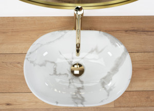 Lavoar Amelia Marmo Shiny L48 cm - Img 3