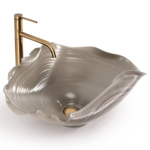 Lavoar ceramic pentru blat REA HM-17 Handmade ART - Img 4