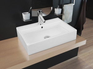 Lavoar Valeria Alb ceramica sanitara - 50,5 cm - Img 3