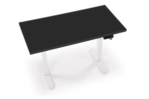 Masa de birou cu functie de reglare a inaltimii B54 negru/alb L120 cm - Img 6