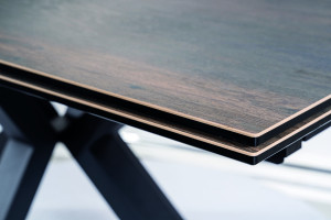 Masa extensibila Columbus Ceramic maro LEGNO/negru L160-240 cm - Img 12